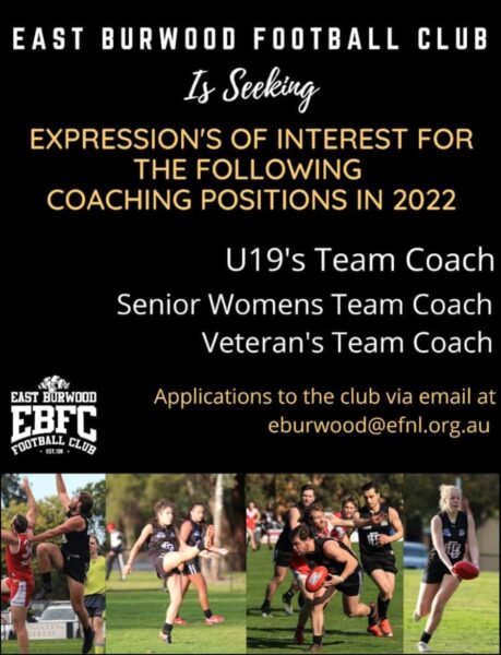 2022 coaches wanted
